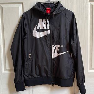 Nike Black Windbreaker Medium Excellent Condition